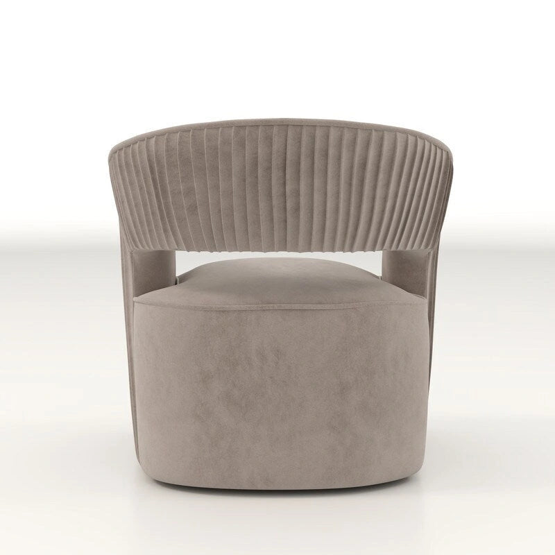 Modern Glam Velvet 360 Degree Swivel Open-Back Accent Armchair Set of 2