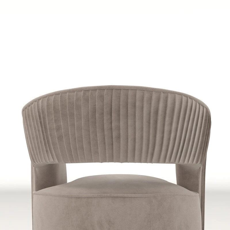 Modern Glam Velvet 360 Degree Swivel Open-Back Accent Armchair Set of 2