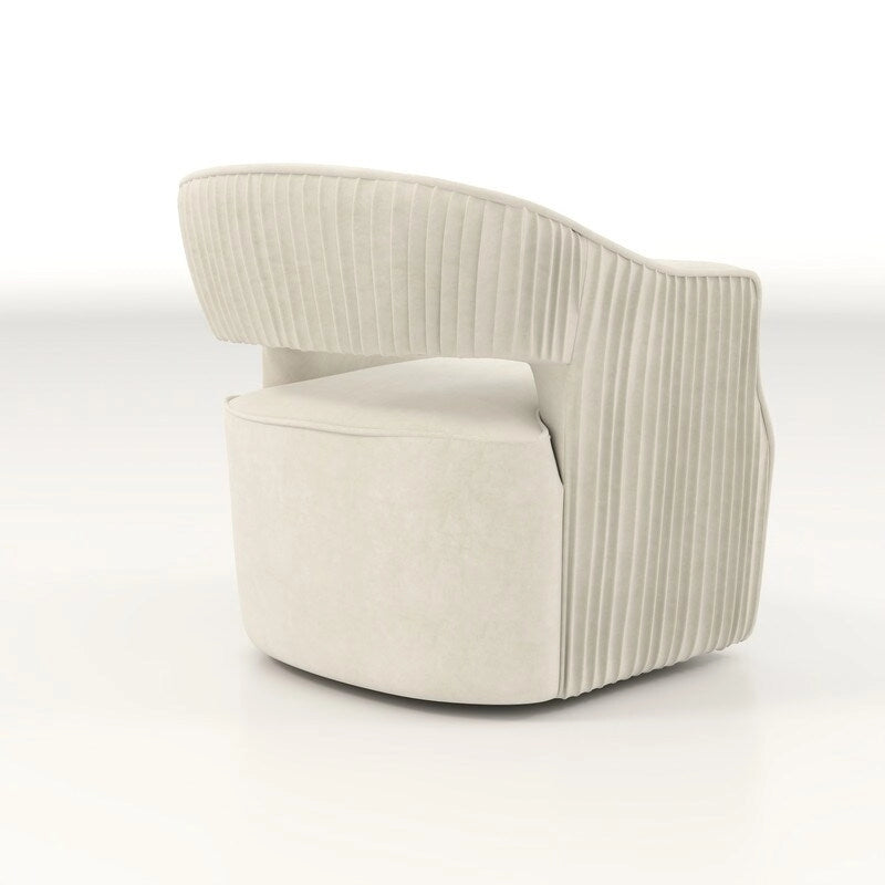 Modern Glam Velvet 360 Degree Swivel Open-Back Accent Armchair Set of 2