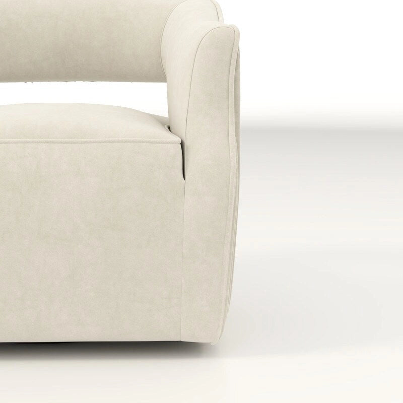 Modern Glam Velvet 360 Degree Swivel Open-Back Accent Armchair Set of 2