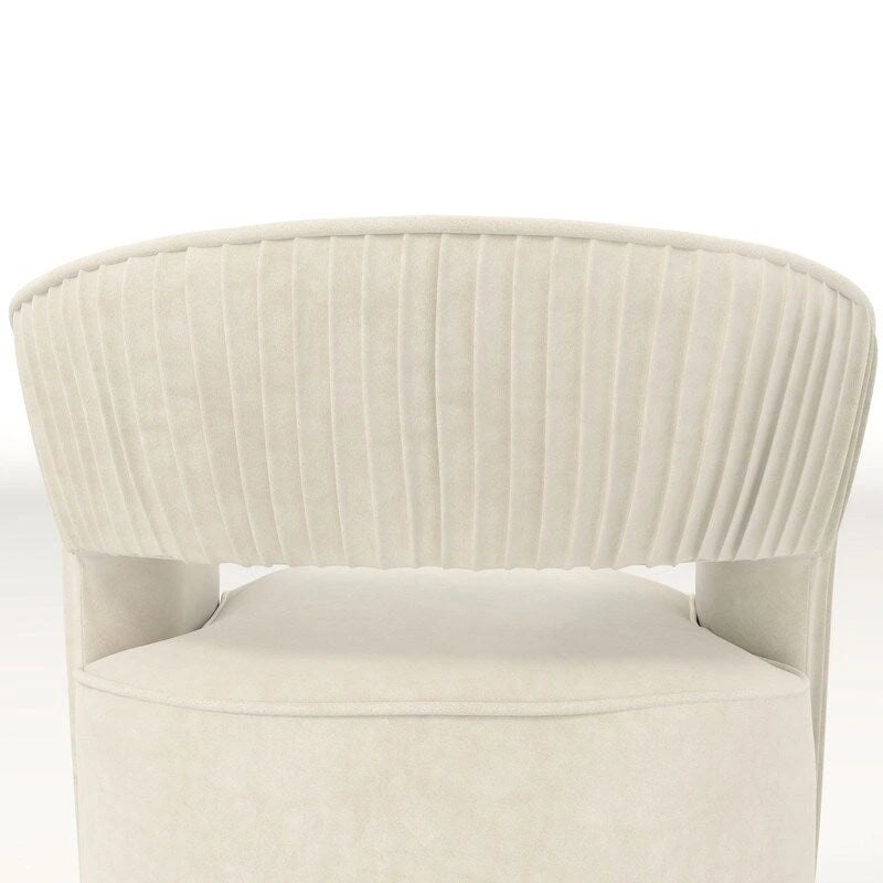 Modern Glam Velvet 360 Degree Swivel Open-Back Accent Armchair Set of 2