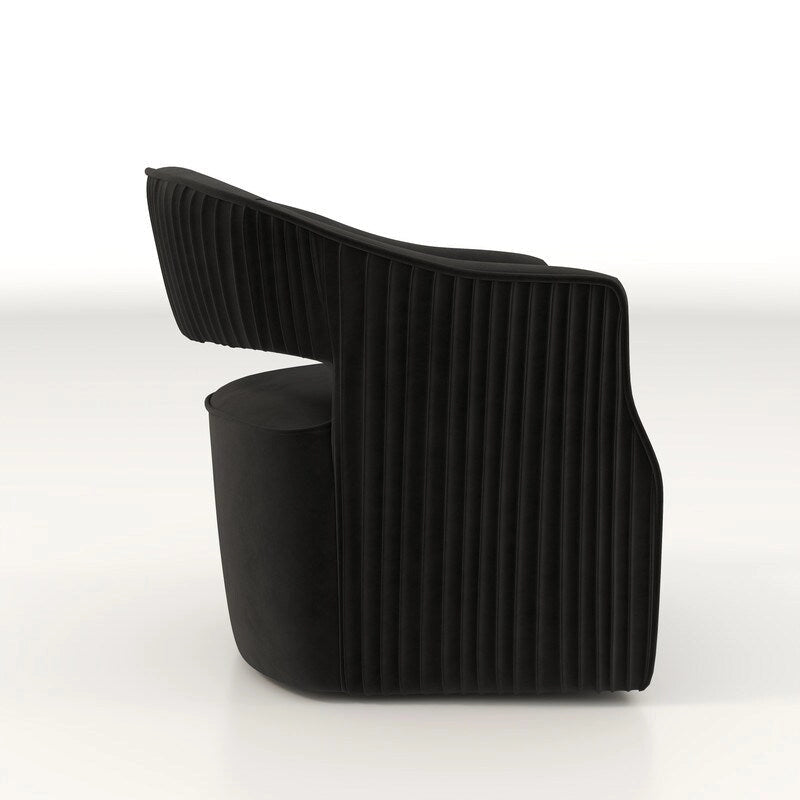 Modern Glam Velvet 360 Degree Swivel Open-Back Accent Armchair Set of 2