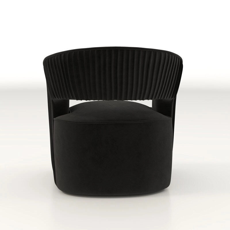 Modern Glam Velvet 360 Degree Swivel Open-Back Accent Armchair Set of 2