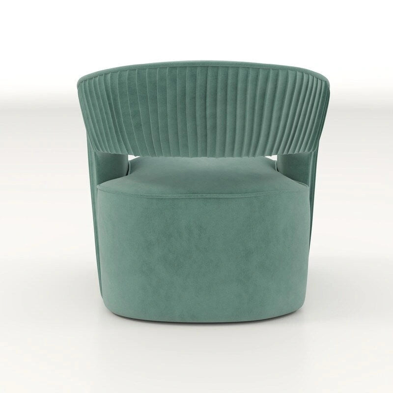 Modern Glam Velvet 360 Degree Swivel Open-Back Accent Armchair Set of 2