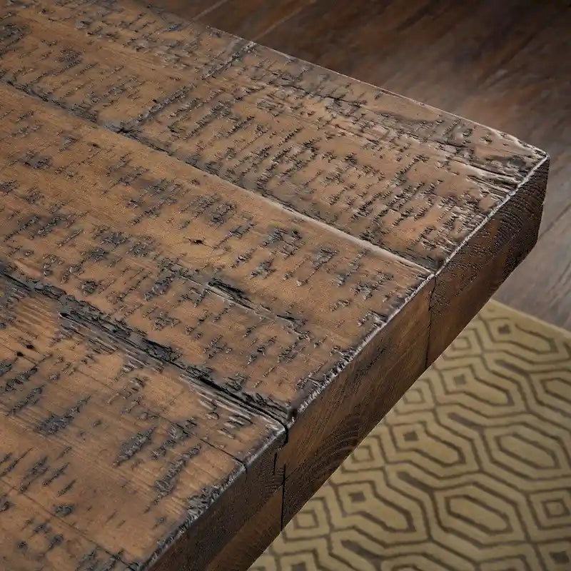 Reclaimed Wood and Concrete Dining Table